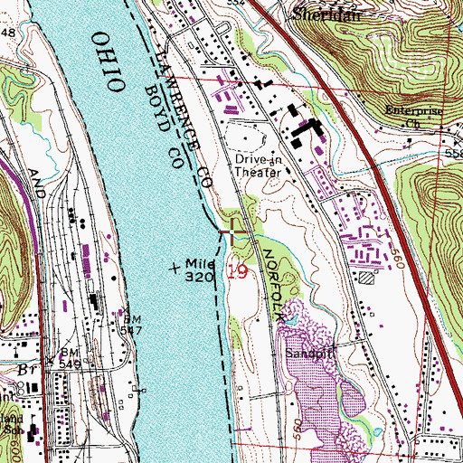 Topographic Map of Solida Creek, OH