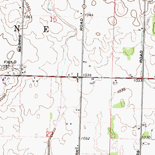 Topographic Map of Wallace Fork School (historical), OH