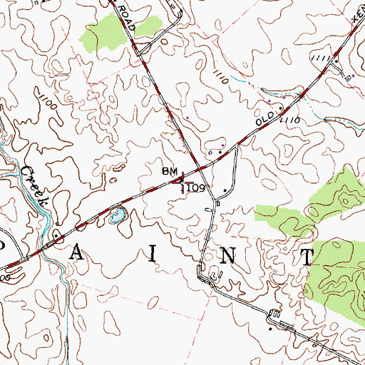 Topographic Map of Eachus School (historical), OH