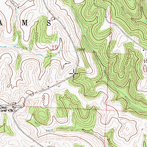 Topographic Map of Young American School (historical), OH