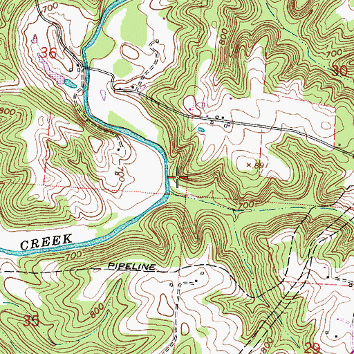 Topographic Map of Buzzard School (historical), OH