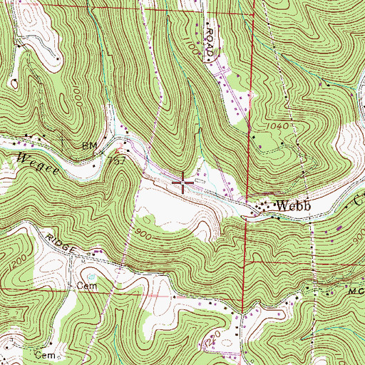 Topographic Map of Heath, OH
