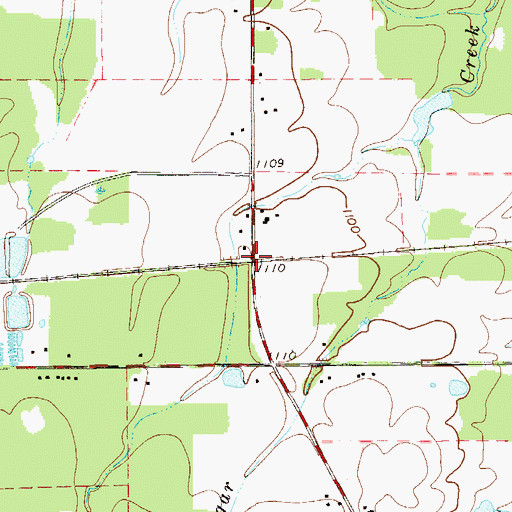 Topographic Map of Johnston Station, OH