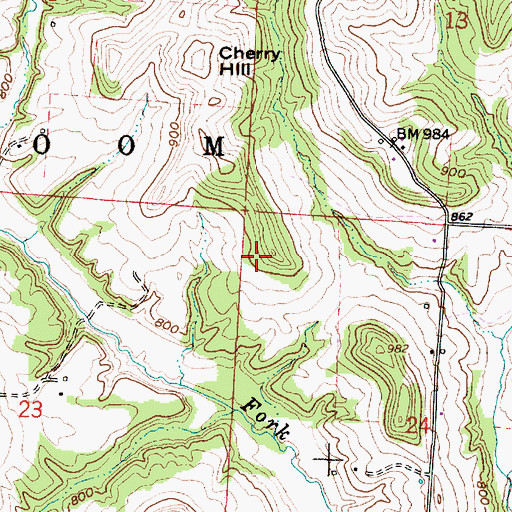 Topographic Map of Stony Point School (historical), OH