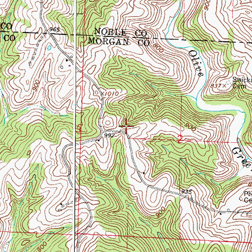 Topographic Map of Elliot School (historical), OH