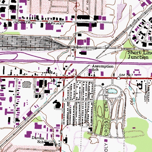 Topographic Map of McKinley, OH