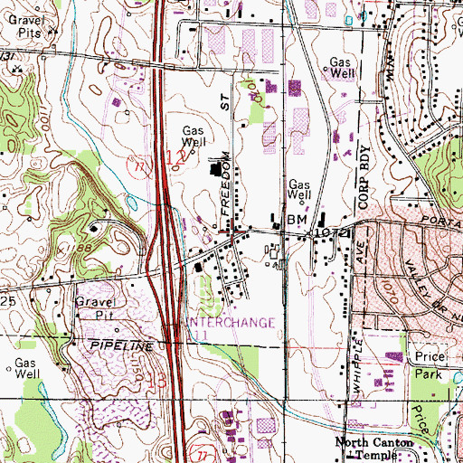 Topographic Map of Marchand (historical), OH