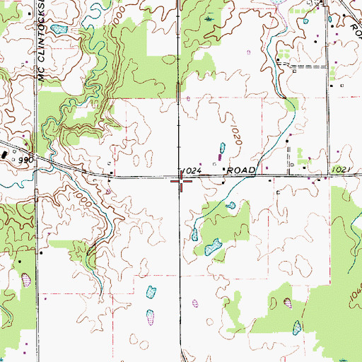 Topographic Map of Lloyd, OH