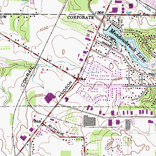 Topographic Map of Metz, OH