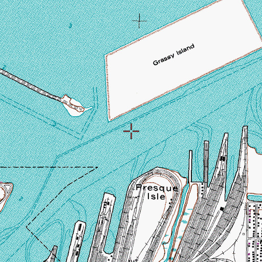 Topographic Map of Maumee Mooring Basin, OH