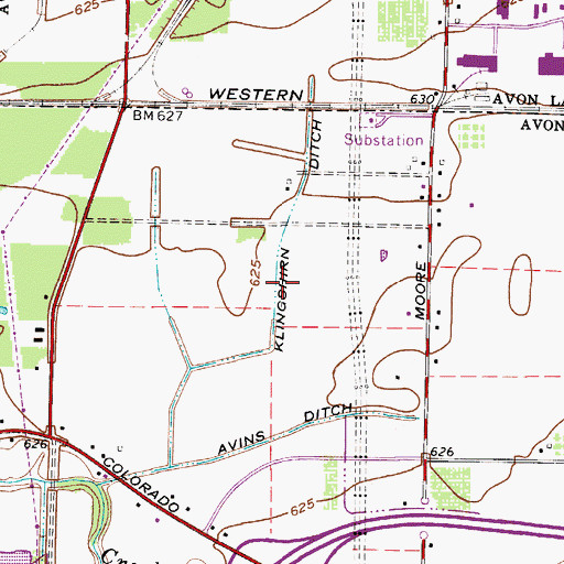 Topographic Map of Klingshirn Ditch, OH