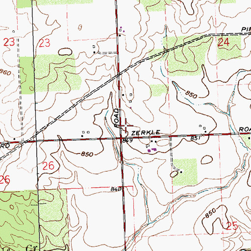 Topographic Map of Fox School (historical), OH