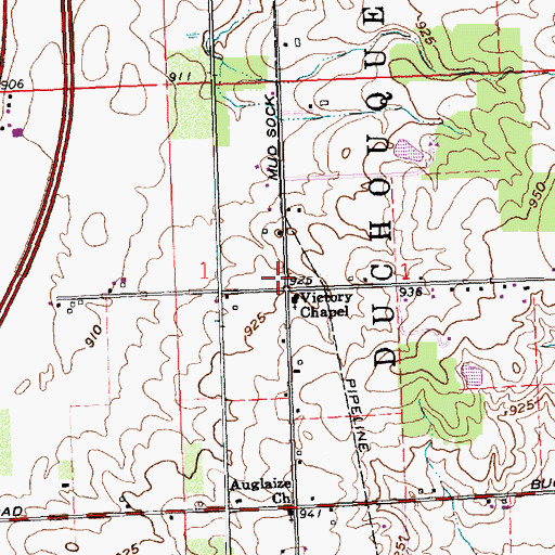 Topographic Map of School Number 3 (historical), OH
