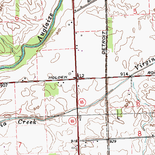 Topographic Map of School Number 4 (historical), OH