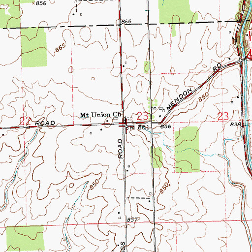 Topographic Map of School Number 6 (historical), OH