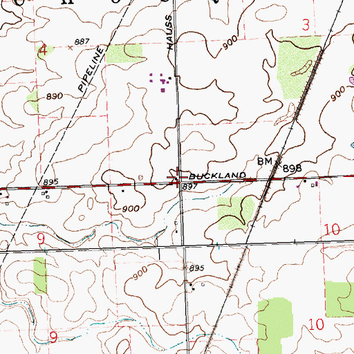 Topographic Map of School Number 6 (historical), OH