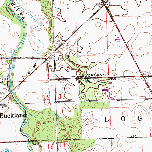 Topographic Map of School Number 7 (historical), OH