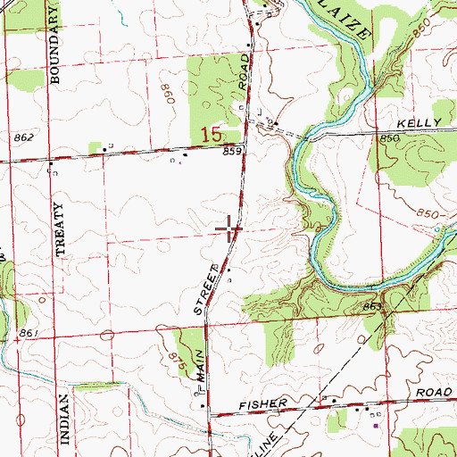 Topographic Map of School Number 2 (historical), OH