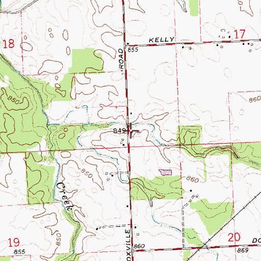 Topographic Map of School Number 4 (historical), OH
