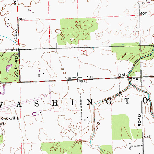 Topographic Map of School Number 2 (historical), OH