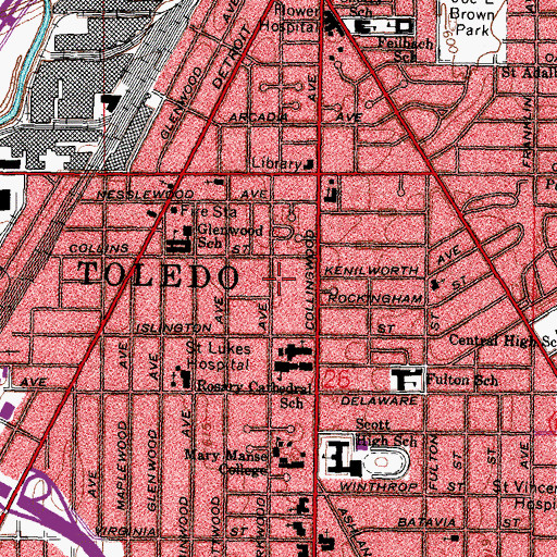 Topographic Map of Church of God Fellowship, OH