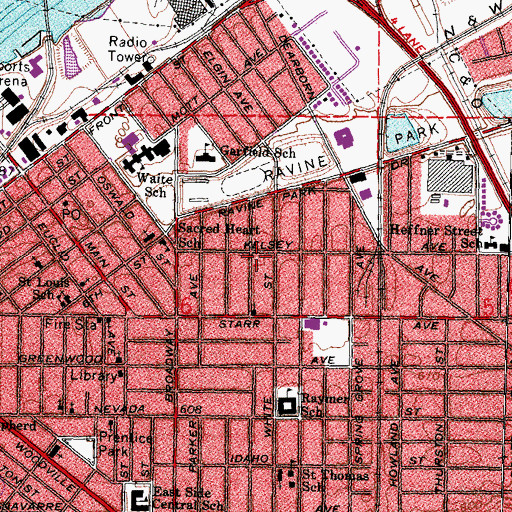 Topographic Map of Church of the Living Epistle, OH