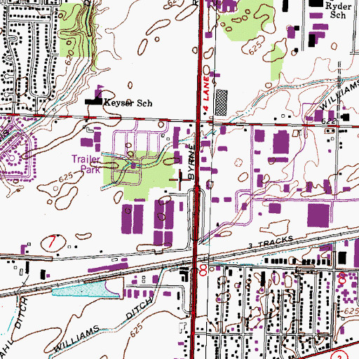 Topographic Map of Cornerstone Christian Center, OH