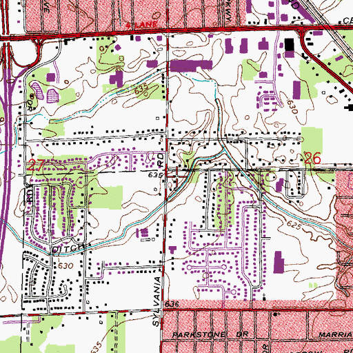 Topographic Map of Good Shephard of the Deaf Lutheran Church, OH