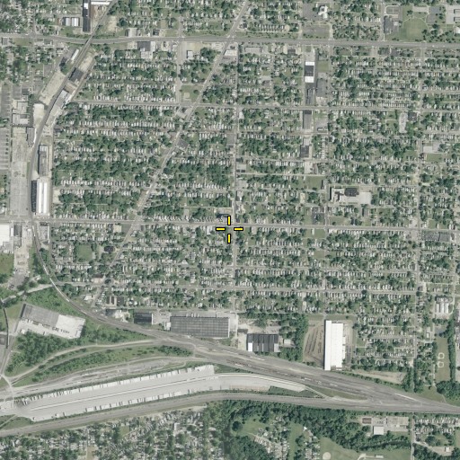 Aerial/Satellite Image of Saint Johns Baptist Church, OH