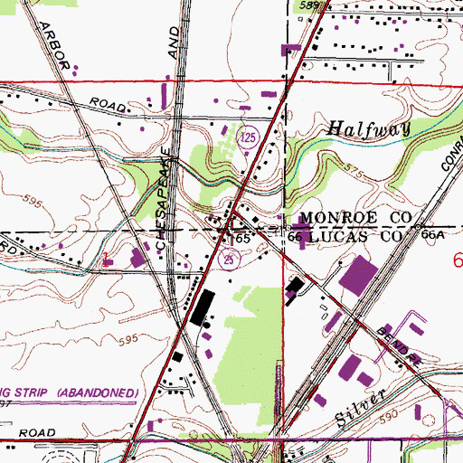 Topographic Map of Alexis Congregational Church, OH