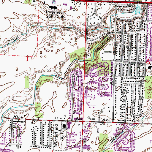 Topographic Map of Jesus Is Lord Fellowship Church, OH