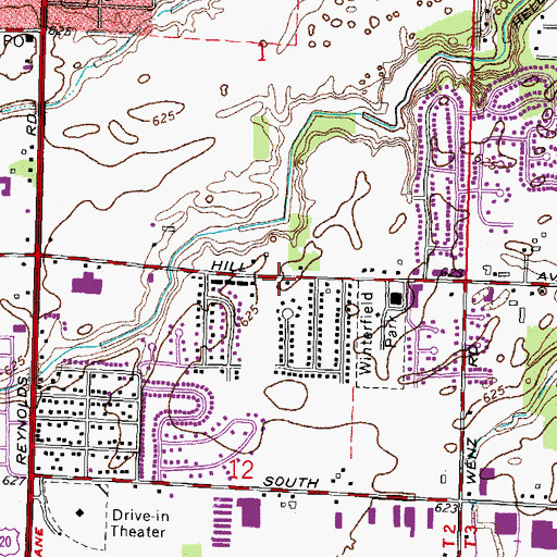 Topographic Map of New Horizon United Methodist Church, OH