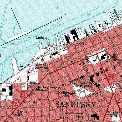 Topographic Map of West Market School (historical), OH