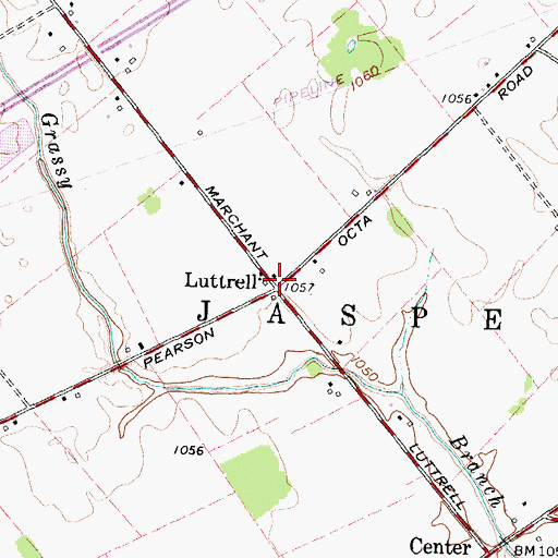 Topographic Map of Luttrell School (historical), OH