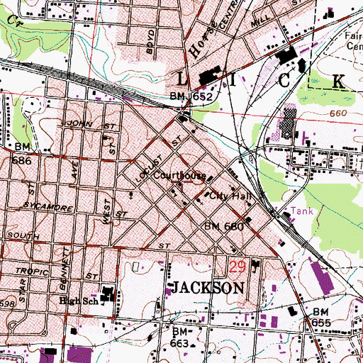 Topographic Map of Christ United Methodist Church, OH