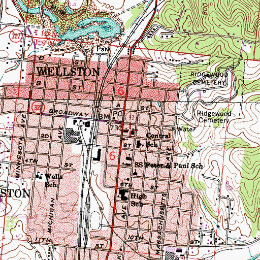 Topographic Map of Hope United Methodist Church, OH