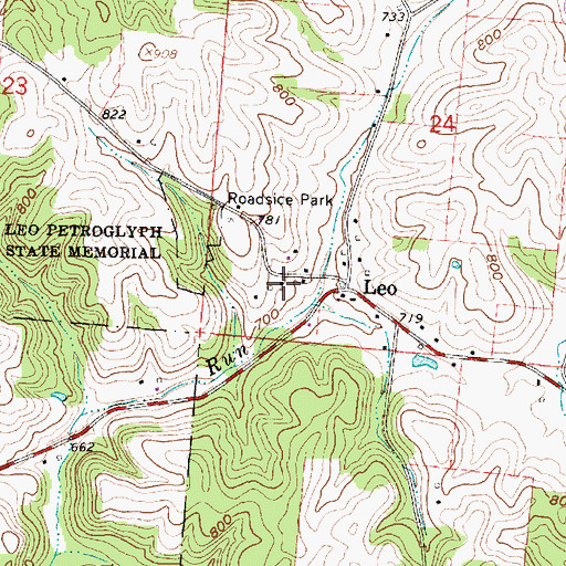 Topographic Map of Trinity Methodist Episcopal Church, OH