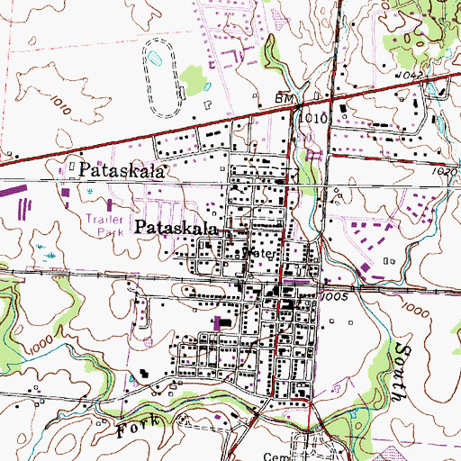 Topographic Map of Bethel Baptist Church, OH