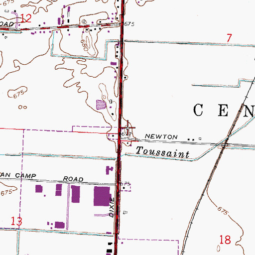 Topographic Map of Woodland Mall Shopping Center, OH