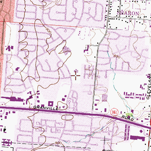 Topographic Map of Beechcroft Park, OH