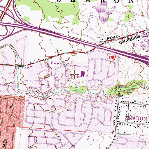 Topographic Map of Northgate Park, OH