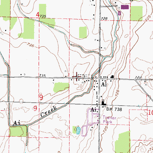 Topographic Map of Ai Union Church, OH