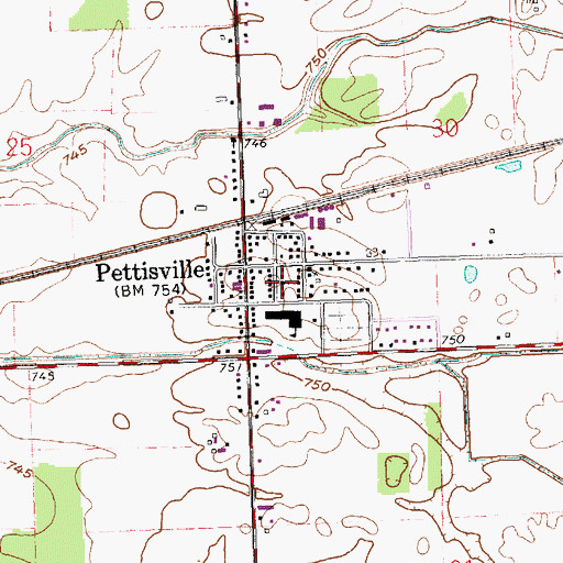 Topographic Map of The Church of Jesus Christ of Latter Day Saints, OH