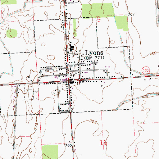 Topographic Map of First Unitarian Universalist Church, OH