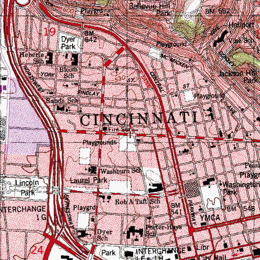 Topographic Map of Church of God and Saints of Christ, OH