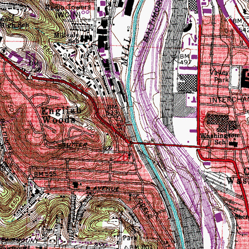 Topographic Map of Come and See Primitive Baptist Church, OH