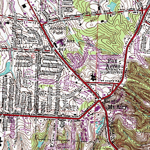 Topographic Map of Mount Airy Church of God, OH