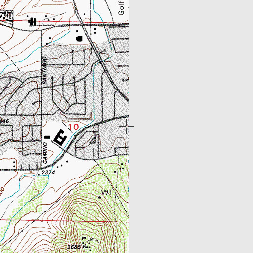 Topographic Map of Carondelet Saint Mary's Hospital and Health Center, AZ