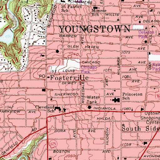 Topographic Map of World Fellowship Church, OH