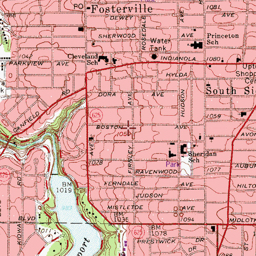 Topographic Map of Faith Chapel Open Bible Church, OH